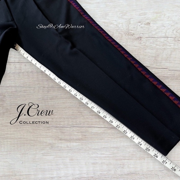 J.Crew Collection NWT beaded side stripe navy tuxedo ankle pant *shop@iamwarrior - Picture 11 of 13